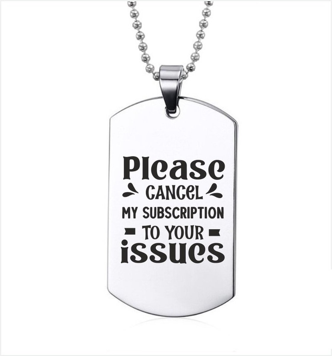 Ketting RVS - Please Cancel My Subscription