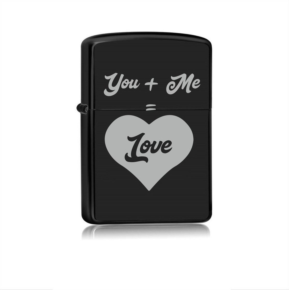Goedkoopste Aansteker Zwart - You Me = Love