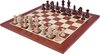 Afbeelding van het spelletje ChessRegion - Schaakbord Mahonie/Plataan - 44X44cm - Inclusief Verzwaarde Schaakstukken