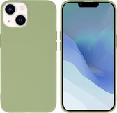 iMoshion Hoesje Geschikt voor iPhone 14 Hoesje Siliconen - iMoshion Color Backcover - groen