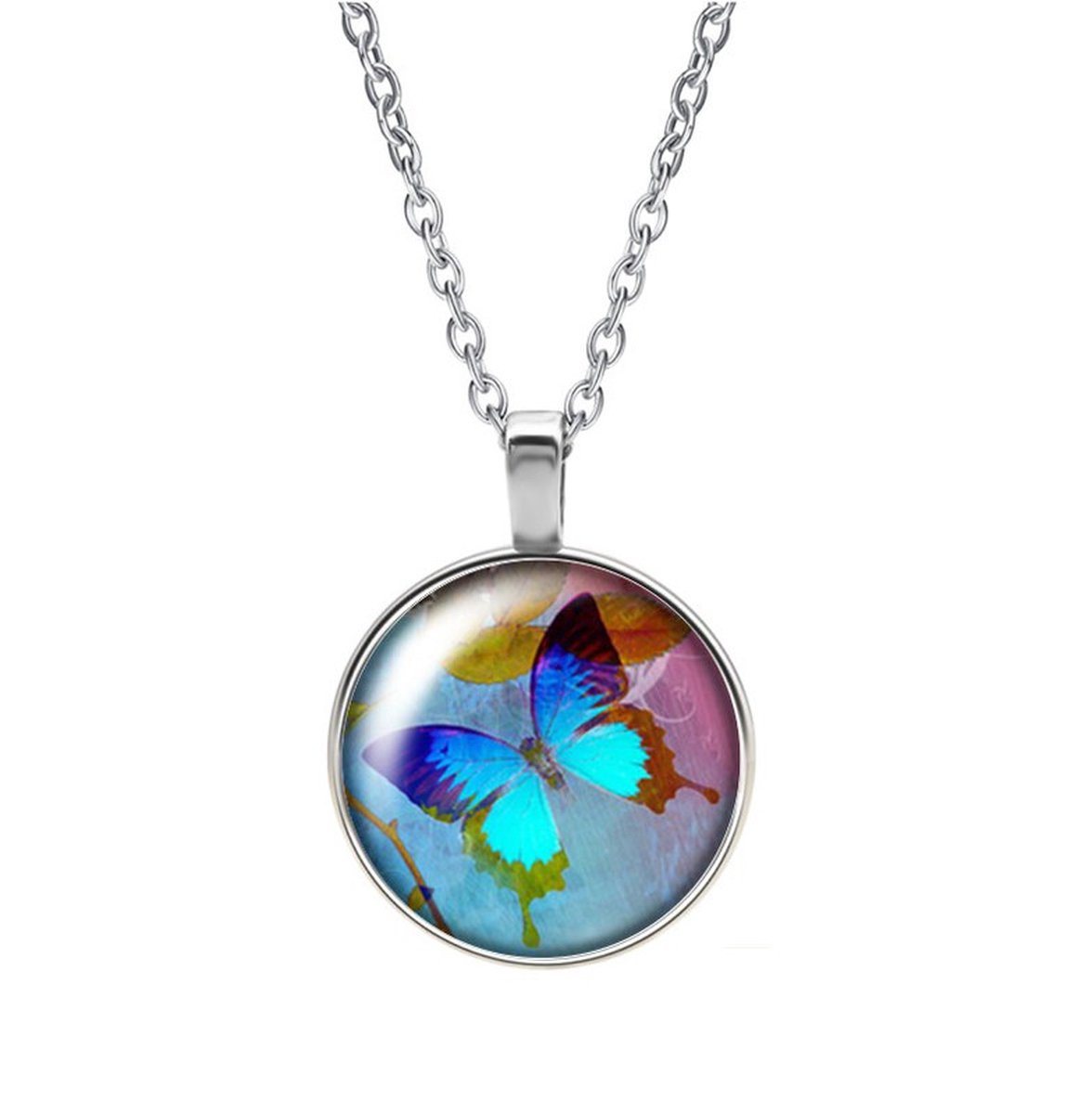 Ketting Glas - Vlinder