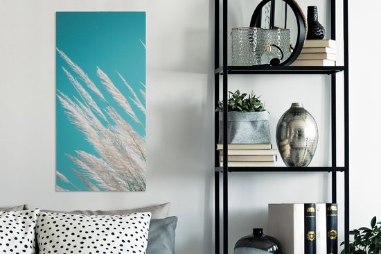 Tableau sur Toile Herbe de Pampa - Végétal - Végétal - 40x80 cm - Décoration murale