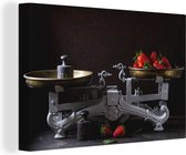 Canvas schilderij 180x120 cm - Wanddecoratie Keukengerei - Fruit - Koken - Muurdecoratie woonkamer - Slaapkamer decoratie - Kamer accessoires - Schilderijen