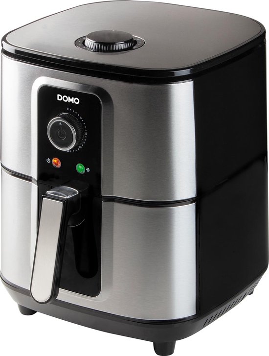 DOMO DO536FR - Deli-Fryer 5.5L - Hetelucht friteuse - 1.5kg - 80° tot 200°C - 30min timer - Teflon tank en mand