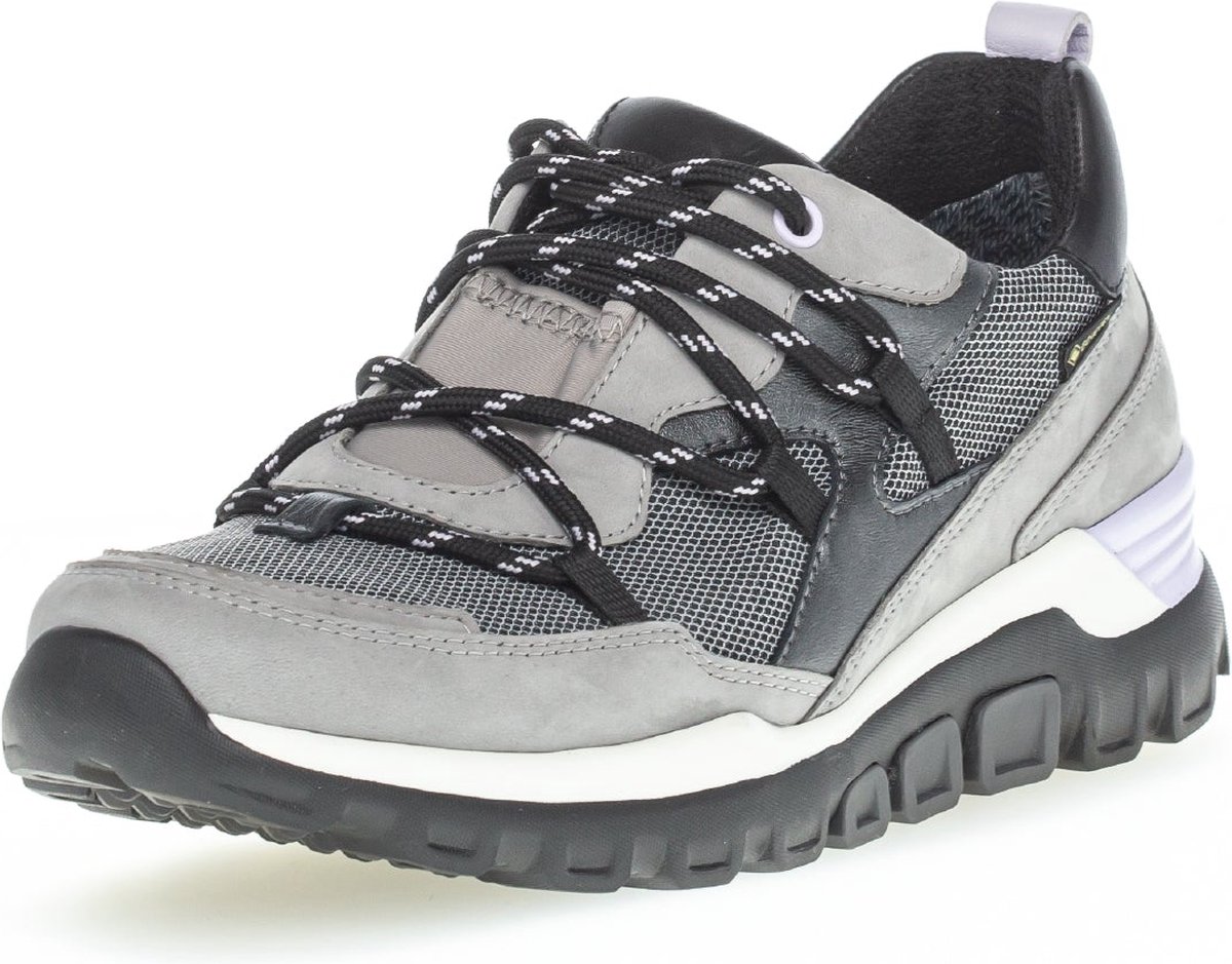 Gabor Rollingsoft SNEAKER LOW, Nubuk, Nightblue, (S.w/blau) Wechselfußbett 96.965.46 Schnürschuh