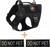 Always Prepared © Pro K9 Hondentuig - Anti trek - Y tuig - Middel en grote hond – Veiligheidstuig – Inclusief Do Not Pet Patches