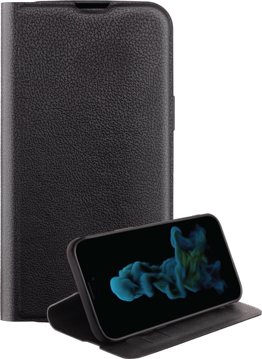 Vivanco Premium Booklet Apple iPhone 14 Pro Max Zwart Met standfunctie