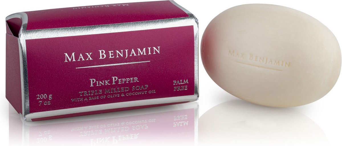 Max Benjamin Zeepblok Pink Pepper 200 Gram Wit