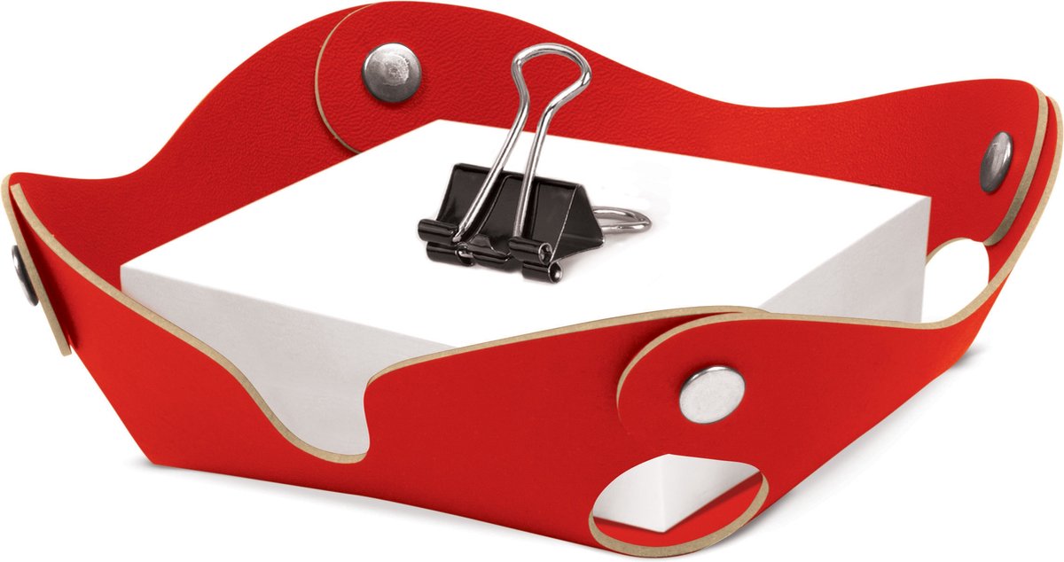 Vacavaliente - Studio Bureau Organiser - Gerecycled Leer - Rood