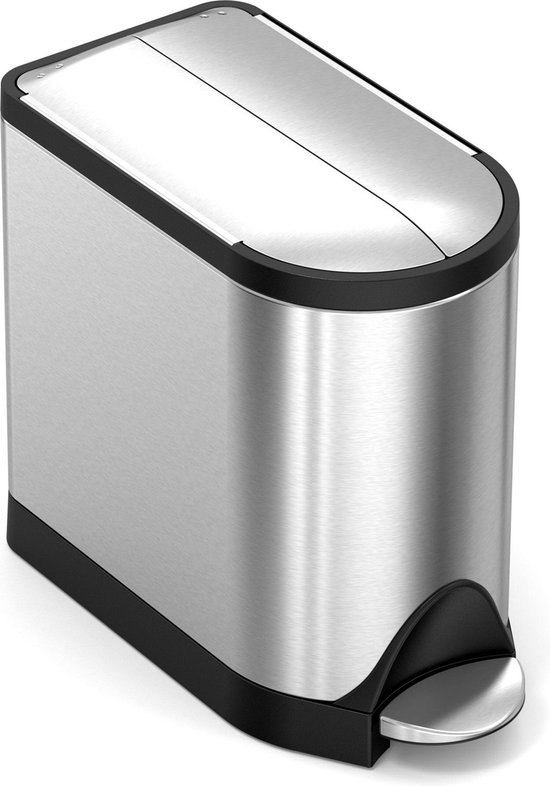 Simplehuman Prullenbak Butterfly - RVS - 10 liter