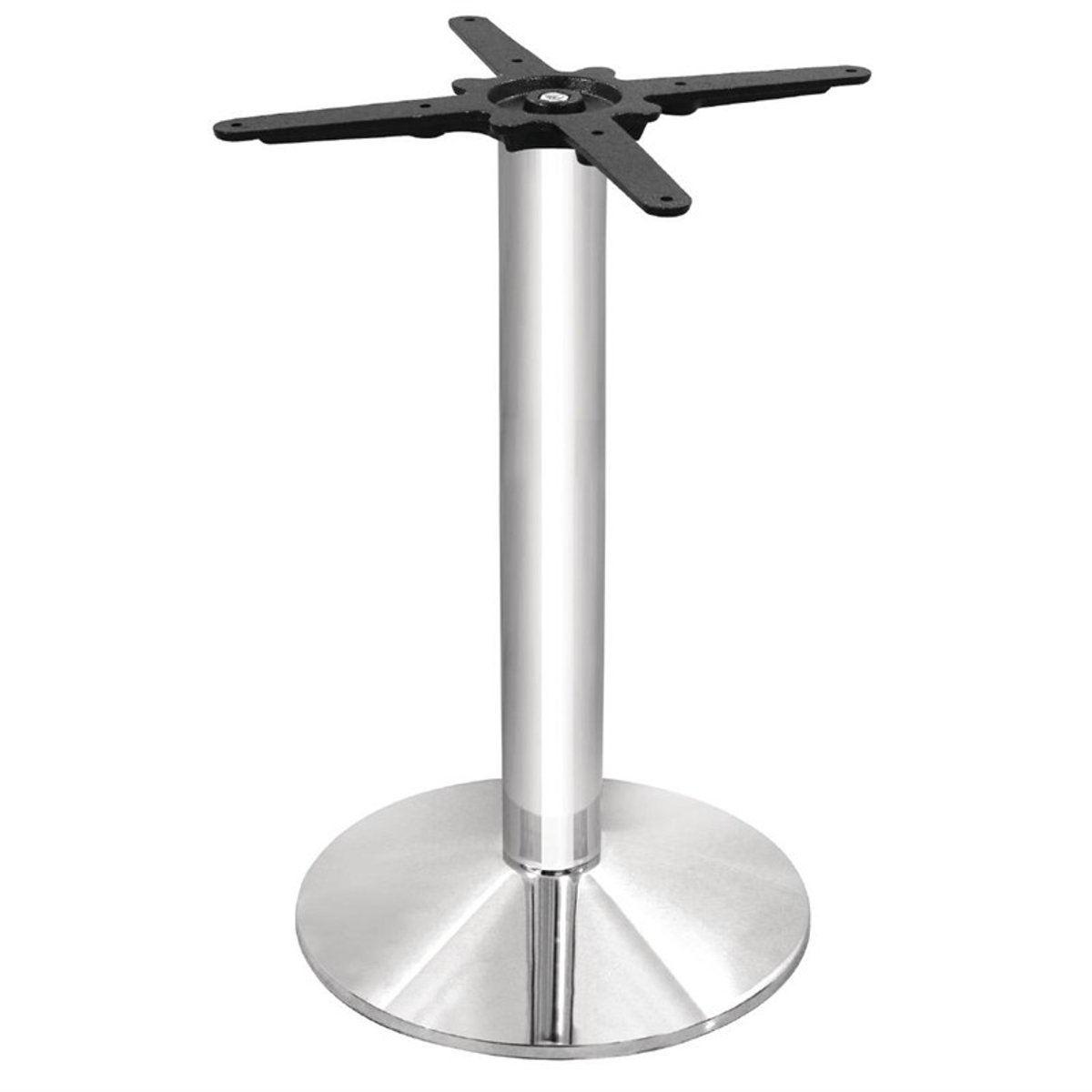 Bolero ronde verchroomde tafelpoot
