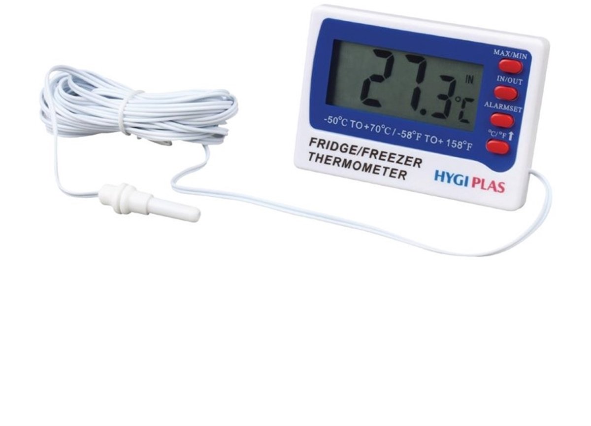 Hygiplas digitale koeling- en vriezerthermometer