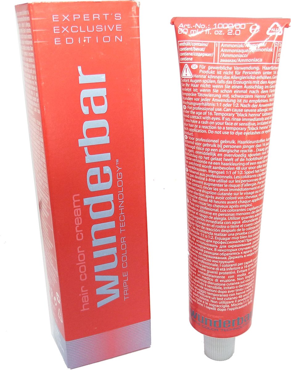 Wunderbar  Haarkleuring Crème Permanent 60ml - 06/3 Dark Blonde Gold / Dunkelblond Gold