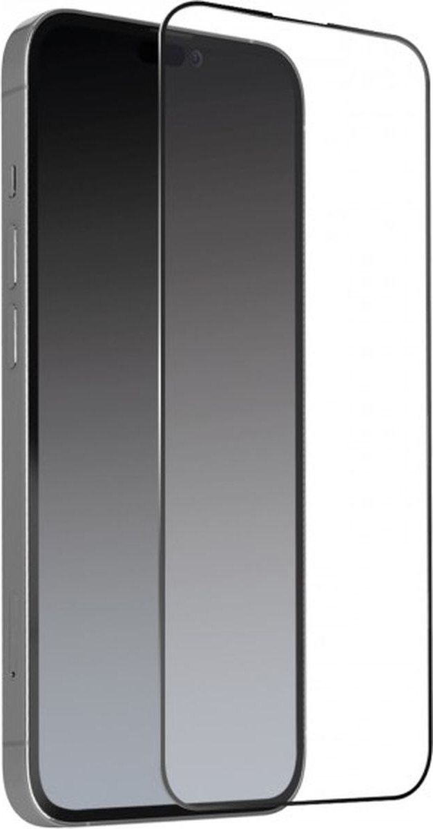 SBS - Screenprotector geschikt voor Apple iPhone 14 Pro Glazen | SBS Full Cover Screenprotector - Case Friendly - Zwart
