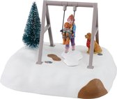 Lemax - Puppy Gets A Swing Ride, B/o (4.5v) - Kersthuisjes & Kerstdorpen
