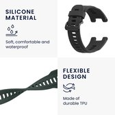 kwmobile 2x armband geschikt voor Huami Amazfit T-Rex / T-Rex Pro - Bandjes voor fitnesstracker in donkergroen / grijs