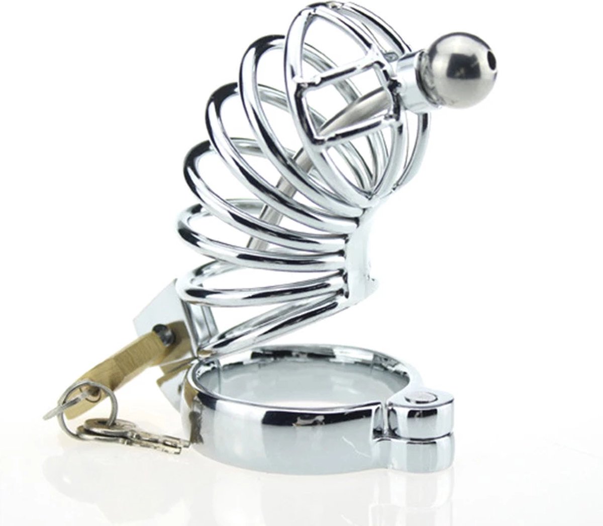Goedkoopste Chasity Cage - Peniskooi - Cock - Kuisheidskooi voor Mannen - Metaal - Hangslot - One size