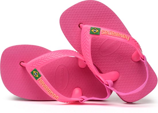 Wegrijden Vernederen Ijzig Havaianas Baby Brasil Logo II Meisjes Slippers - Pink Flux - Maat 21 |  bol.com