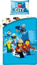 Housse de couette Lego City, Aventures - Simple - 140 x 200 cm - Katoen