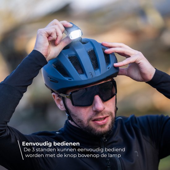 BBB Cycling Adventure Strike 600 Helmlamp - Fietslamp voor Helm - Fietsverlichting Mountainbike - USB Oplaadbaar - 600 Lumen - Lange Accuduur - BLS-162 — afbeelding 4