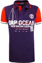 Geographical Norway Heren Poloshirt Krew Blauw - 3XL