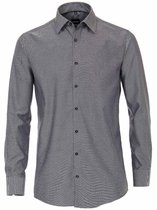 Venti Overhemd Heren Zwart Strijkvrij Modern Fit 193158000 - 44 (XL)