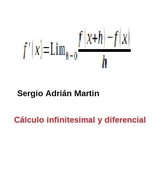 Cálculo infinitesimal y diferencial
