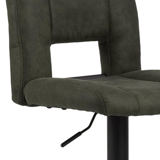 Lot de 2 chaises de bar Syra vertes.
