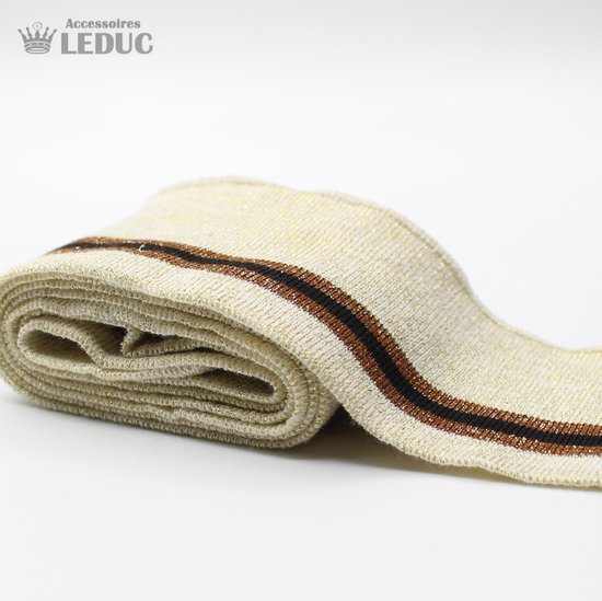 Foto: 5 stuks ribboorden bordcotes boordstof maat 6cmx110cm kleur beige koper zwart