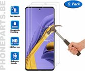 Screenprotector voor Samsung A31  tempered glass (glazen screenprotector) 2 stuks promo
