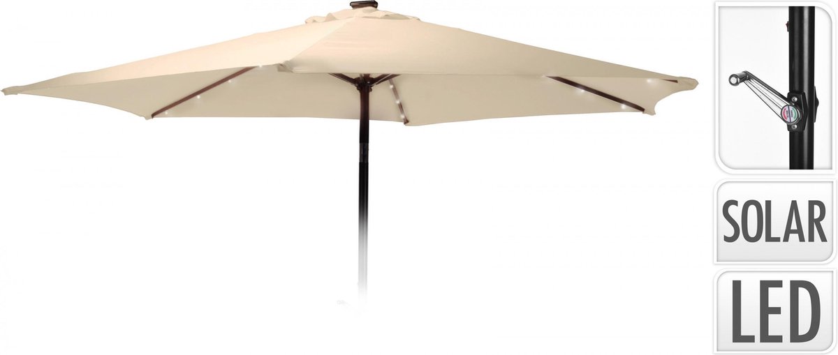 Parasol Aktive Crème Aluminium Acier 270 cm main image 0