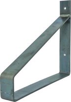 GoudmetHout Industriële Plankdrager XL 30 cm - Per stuk - Staal - Zonder Coating - 4 cm x 30 cm x 25 cm