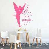 Muursticker Elfje Met Sterren En Naam - Default -  -  baby en kinderkamer  alle - Muursticker4Sale