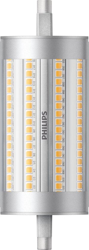 Philips Lighting 77401100 LED-lamp Energielabel D (A - G) Staaf 17.5 W = 150 W Warmwit (Ø x l) 4.2 cm x 11.8 cm Dimbaar 1 stuk(s)