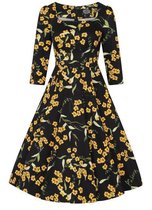 Florence Dress Black . Jurk - Vrouwen Jurk - Dames Jurk