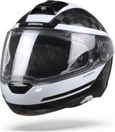 Schuberth C4 Pro Carbon Tempest Wit Systeemhelm - Motorhelm - Maat M