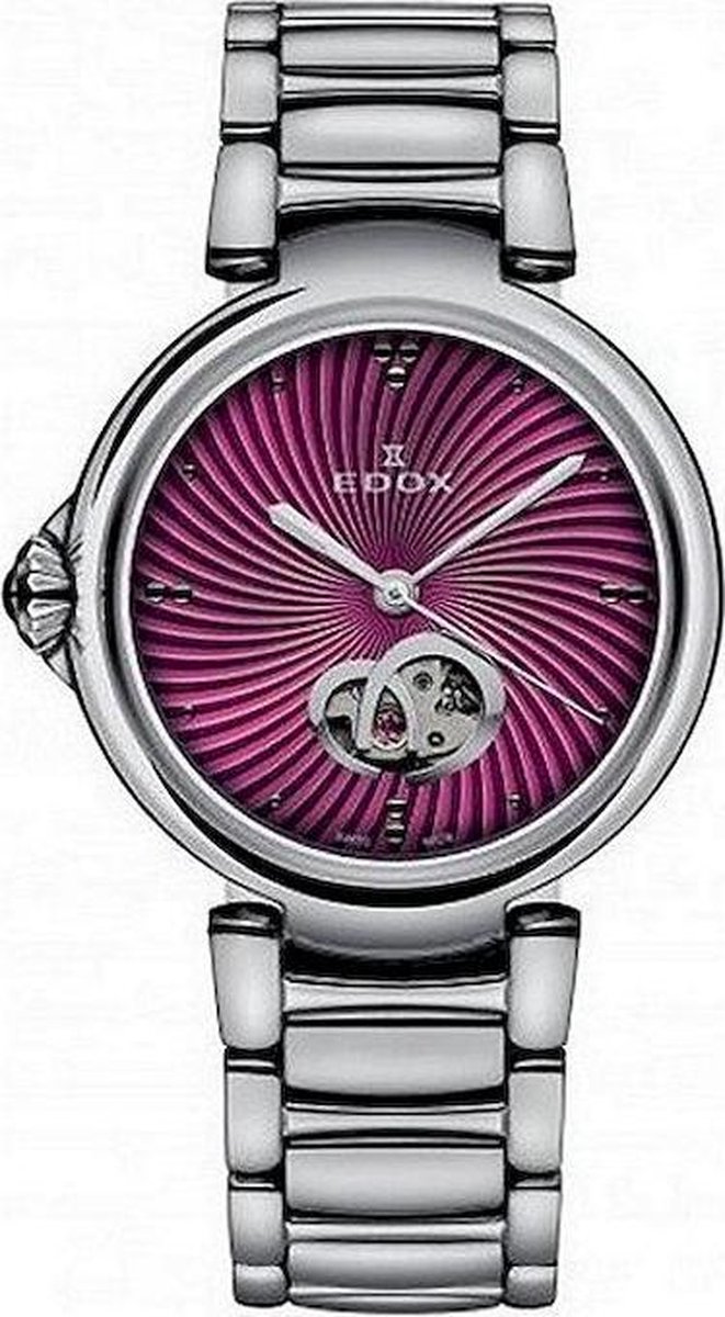 EDOX Automatic LaPassion Open Heart 85025-3M-ROIN vrouwen horloge