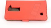 LG Optimus G4 Book Case hoesje - Rood - Pasjeshouder - Magneetsluiting