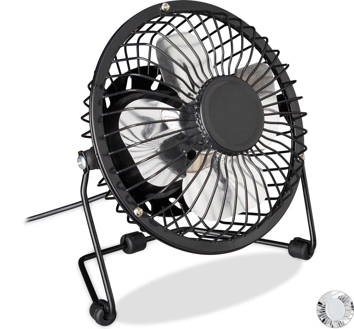 relaxdays tafelventilator met usb aansluiting mini ventilator