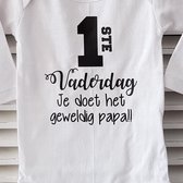 Texte sans marque première fête des pères cadeau cher papa bébé garçon fille fait t-shirt bébé génial 56