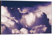 Dibond –Wolkenveld– 60x40 Foto op Aluminium (Met Ophangsysteem)