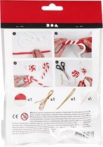 Mini Creative Kit Snoepdecoraties - Foam klei - candy cane snoep maken