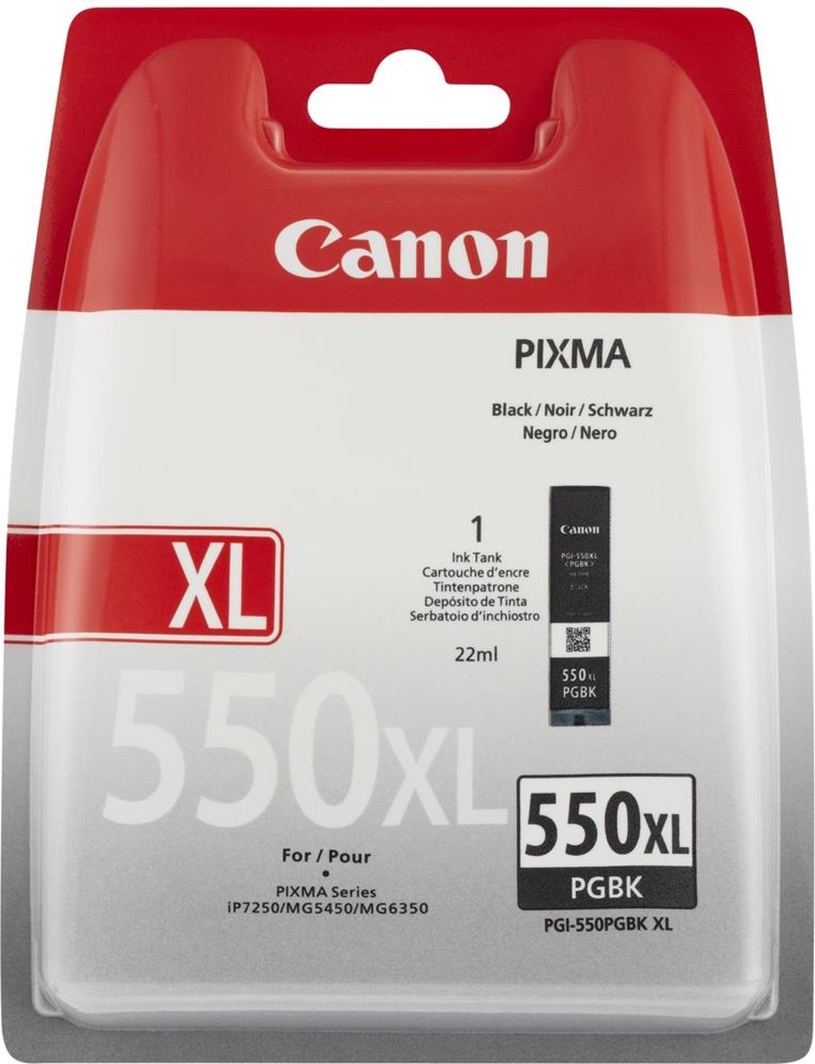 Canon PGI-550PGBK XL - Inktcartridge / Pigment Zwart / Hoge Capaciteit