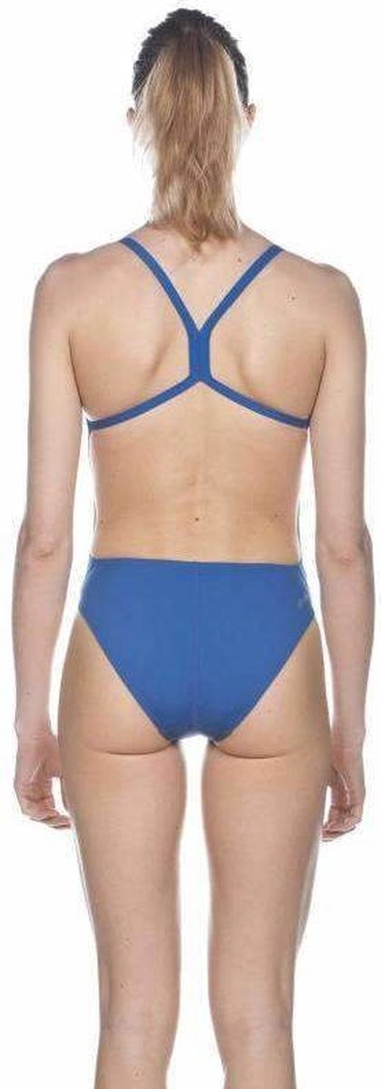 arena Solid Light Tech High One Piece Swimsuit Dames, royal - white 36 | US 32 — afbeelding 4