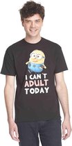 Minions Heren Tshirt -S- Adult Zwart