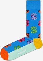 Happy Socks x Andy Warhol: Dollar, Blauw - Maat 36-40