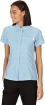 Regatta - Women's Mindano V Short Sleeved Shirt - Outdoorshirt - Vrouwen - Maat 36 - Blauw