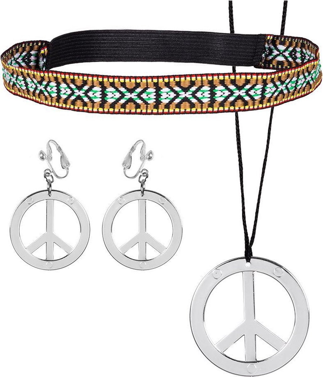 Hippie accessoires set bestellen.