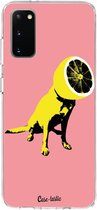 Casetastic Samsung Galaxy S20 4G/5G Hoesje - Softcover Hoesje met Design - Lemon Dog Print