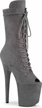 Pleaser Plateau Laarzen, Paaldans schoenen -39 Shoes- FLAMINGO-1051FS Paaldans schoenen Grijs